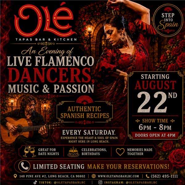 Live Flamenco Dancers Every Satyurday