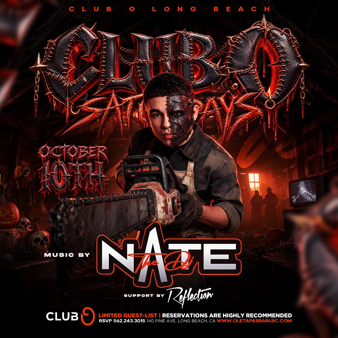 Enter a night of horror, killer beats, and unforgettable energy at Club O! DJ Nate and Reflection bring the music for a Halloween-inspired party you won't want to miss. October 10th